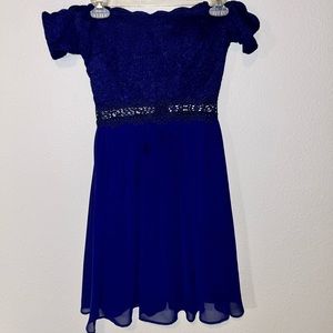 Navy dress from Dillards